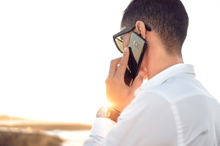 Man making a phone call