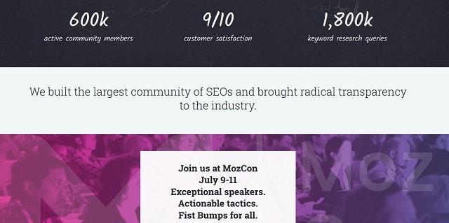 Product Landing Pages Moz