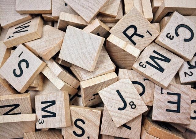 Scrabble Letters Represent Product Naming