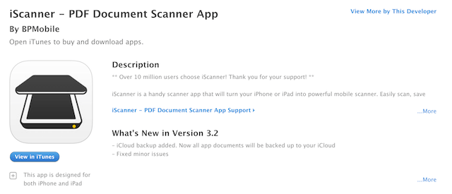 Productivity Apps For Business iScanner