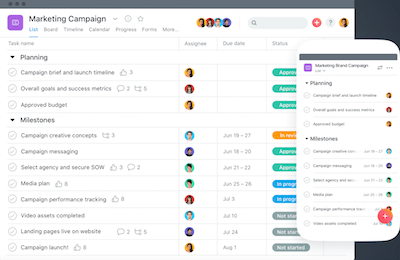 Best Project Management Software Asana