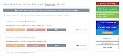Revive Old Posts Sharing Queue