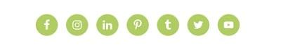 Sassy Social Custom Color Social Icons
