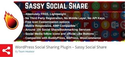 Sassy Social Share Wordpressorg Banner