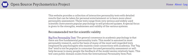 Self-Assessment Tools Big Five