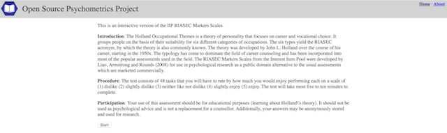 Self-Assessment Tools Holland Code