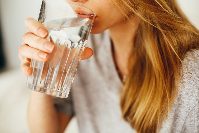 Self Care Tips Woman Drinking Water