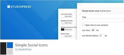 Simple Social Icons Wordpressorg Banner