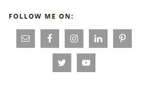 Social Network Buttons Gray