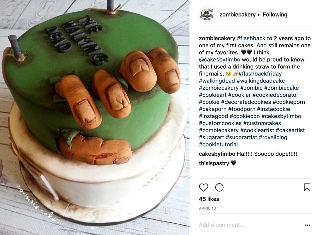 Social Trends Zombie Cake
