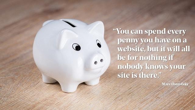 Piggy Bank SEO Quote Marc Ostrofsky