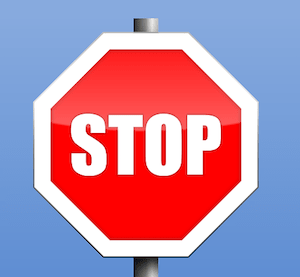 Stop Sign Represent Bad Backlink Tactics]