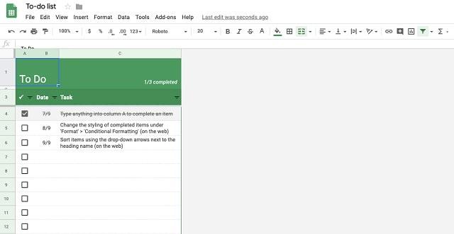 Task Management Software Spreadsheet List