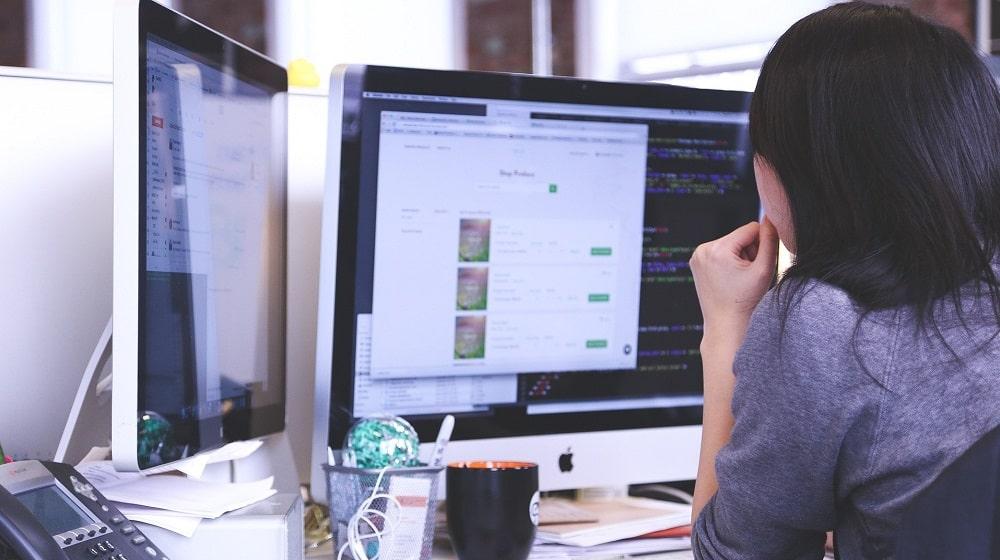 Woman Creating Tech Shortcuts For Business