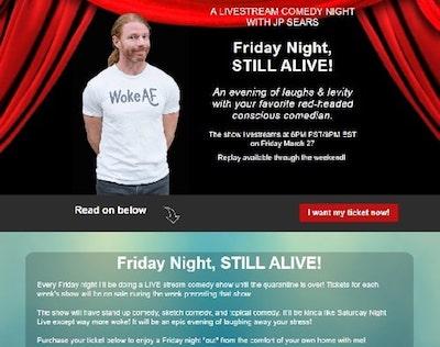 Virtual Performance Announcement JP Sears