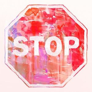 Watercolor Stop Sign Illustrates Email Subject Line Mistakes