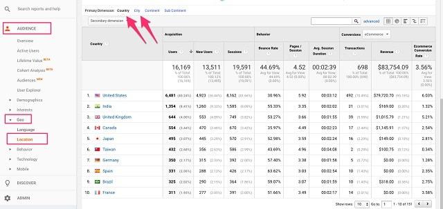 Web Analytics Demographics