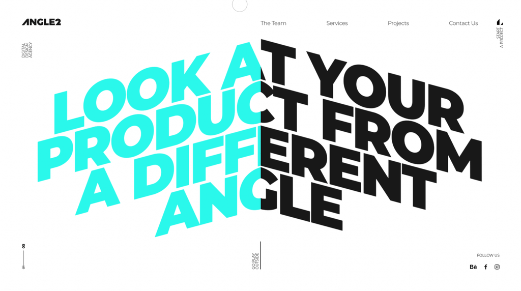 The web design portfolio of Angle2