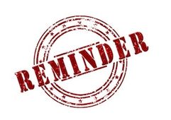 Web Design Projects Reminder