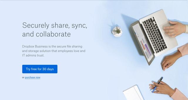 Dropbox blended digital and tactile design in their 2017 web design.