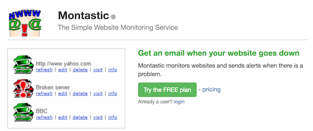 Website Monitoring Service Montastic