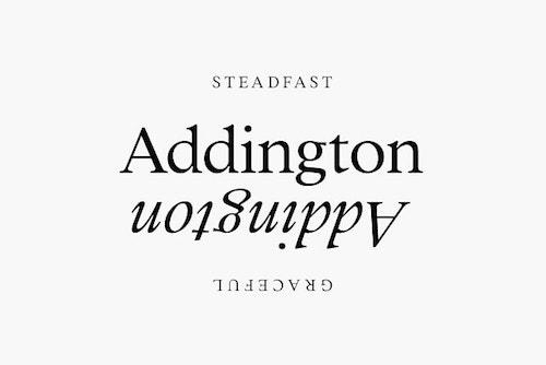 Website Typography Addington