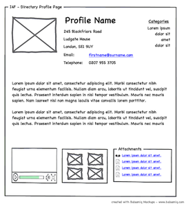 Website Wireframe Example