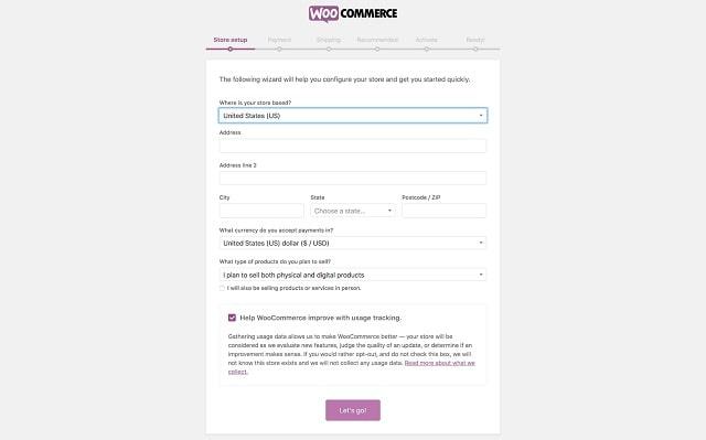 WooCommerce Installation Sign Up