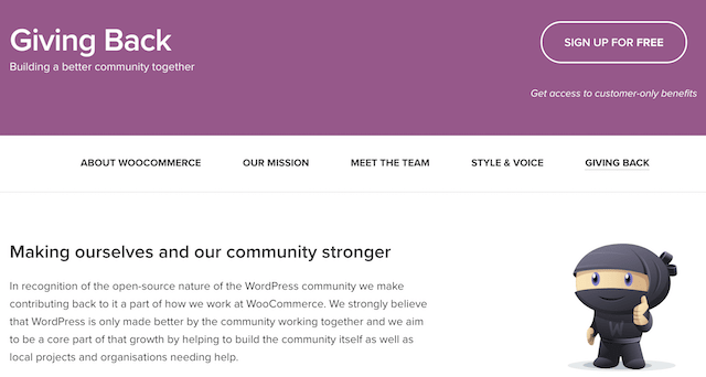 WordPress Community Giving Back