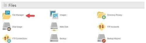 WordPress Cpanel File Manager
