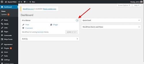 WordPress Dashboard Hide Remove