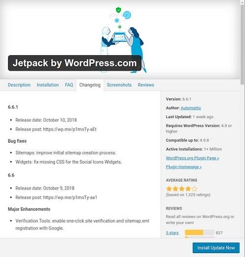 WordPress Maintenance Checklist Jetpack