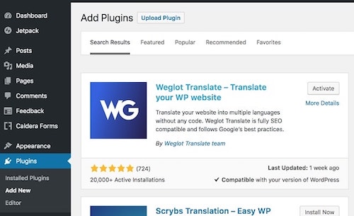 Wordpress Multilingual Add