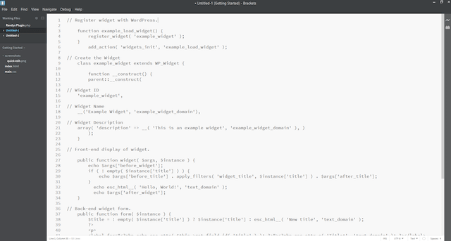 WordPress Widgets Code