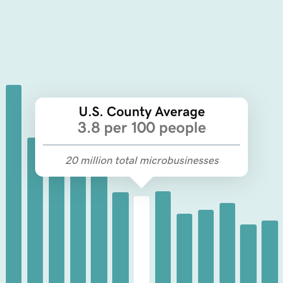 Discover your own city's microbusiness statistics